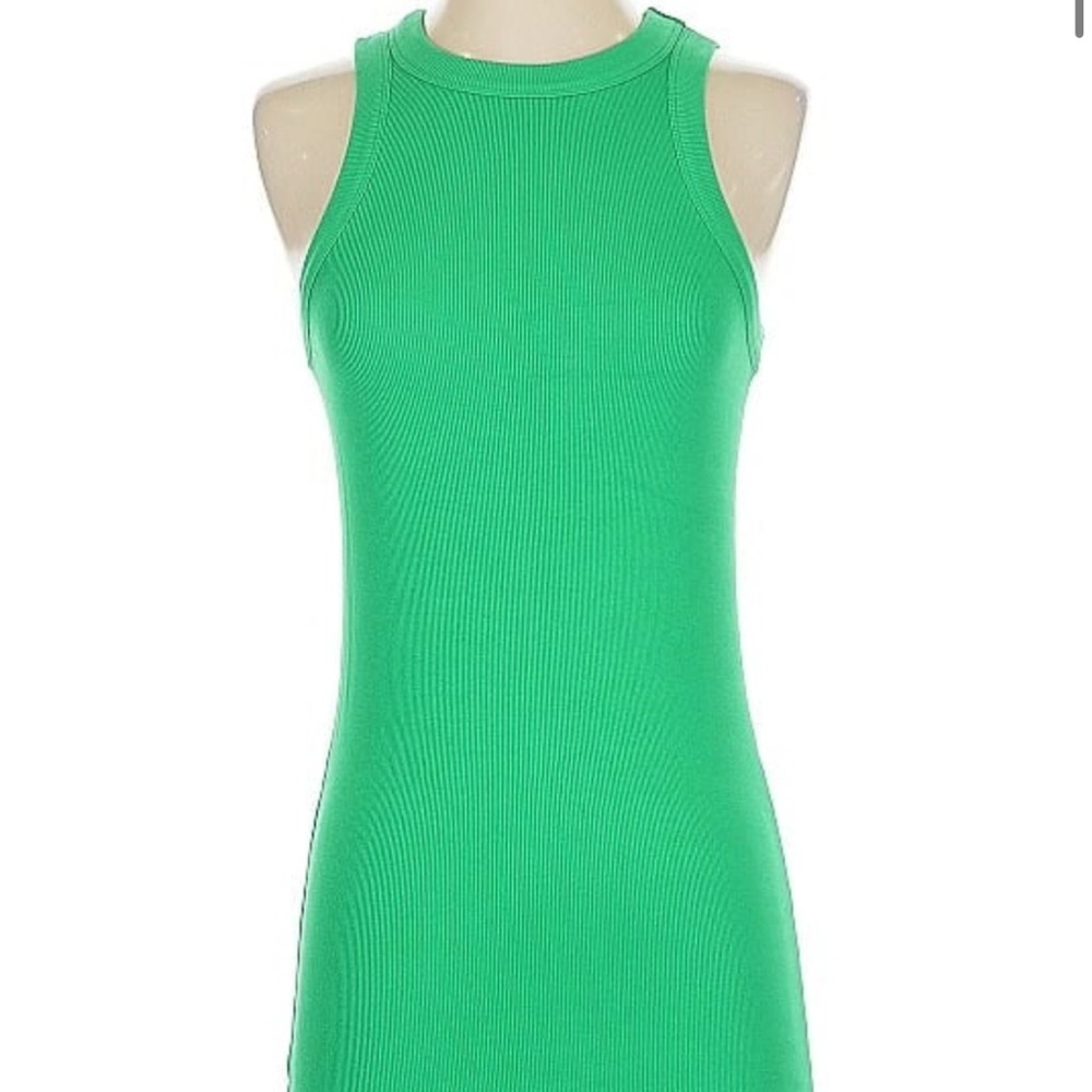 Old Navy Green Tank Ribbed Dress